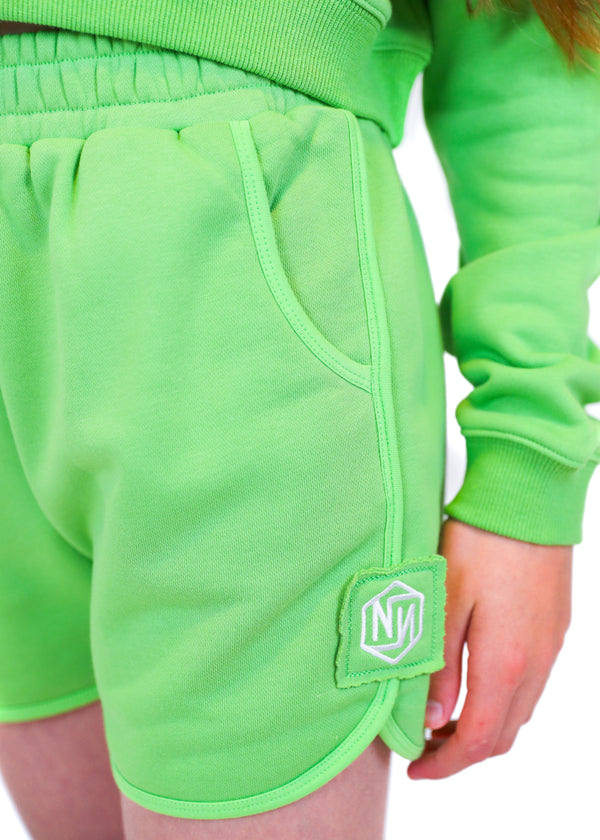 Patch Logo Terry Shorts - Green