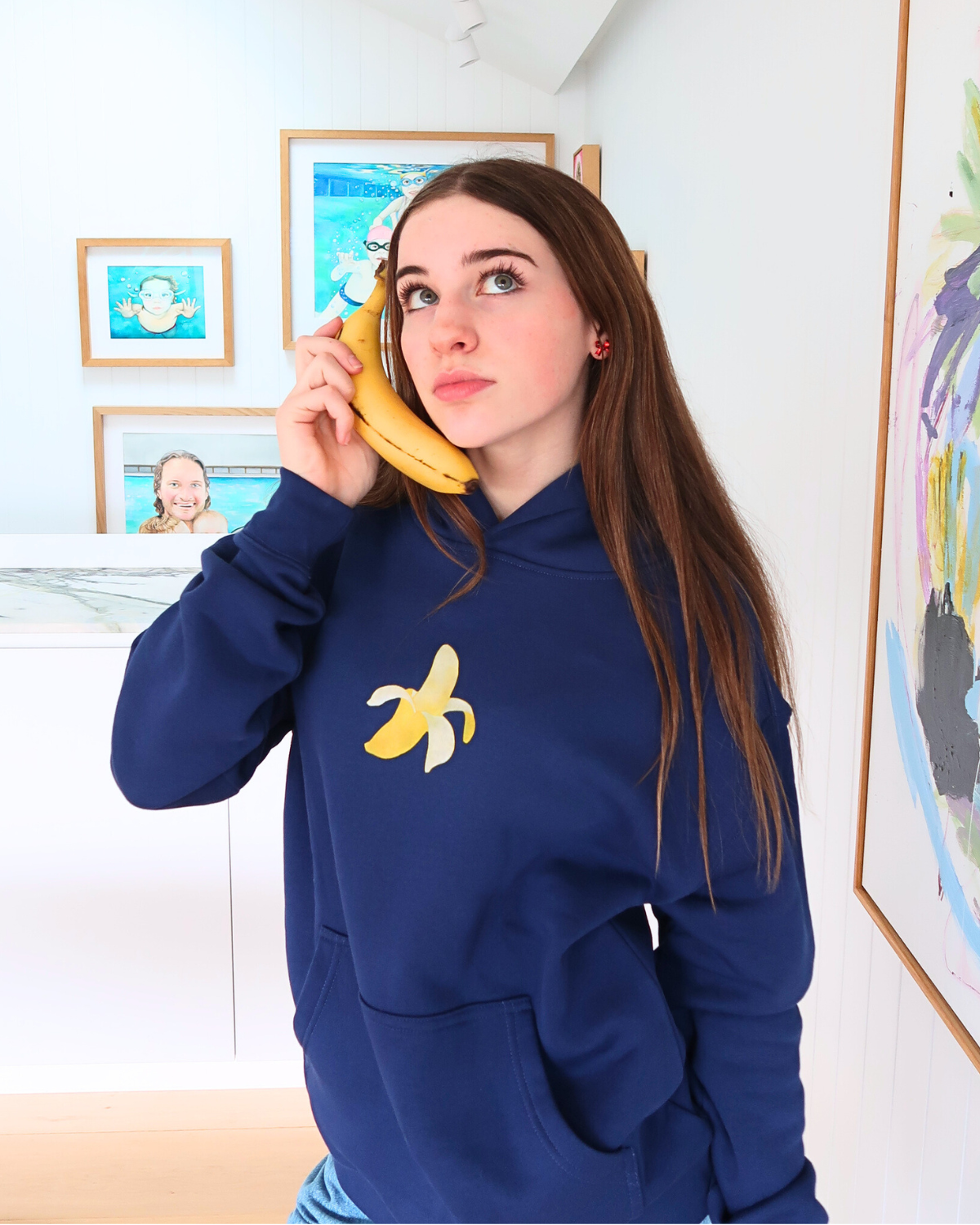Banana - Blue Hoodie