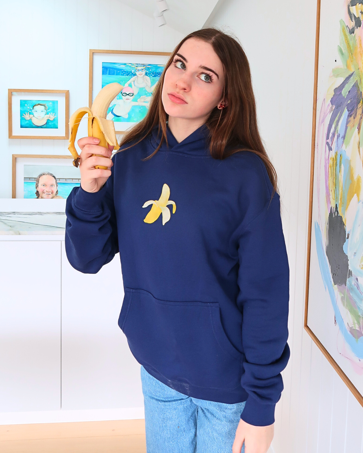 Banana - Blue Hoodie