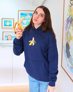 Image of Banana - Blue Hoodie