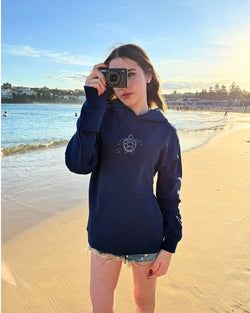 Image of Surf Sisters Light Bondi - Blue Hoodie_SS