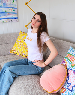 Image of Banana Wo's Organic Rib Baby White Tee