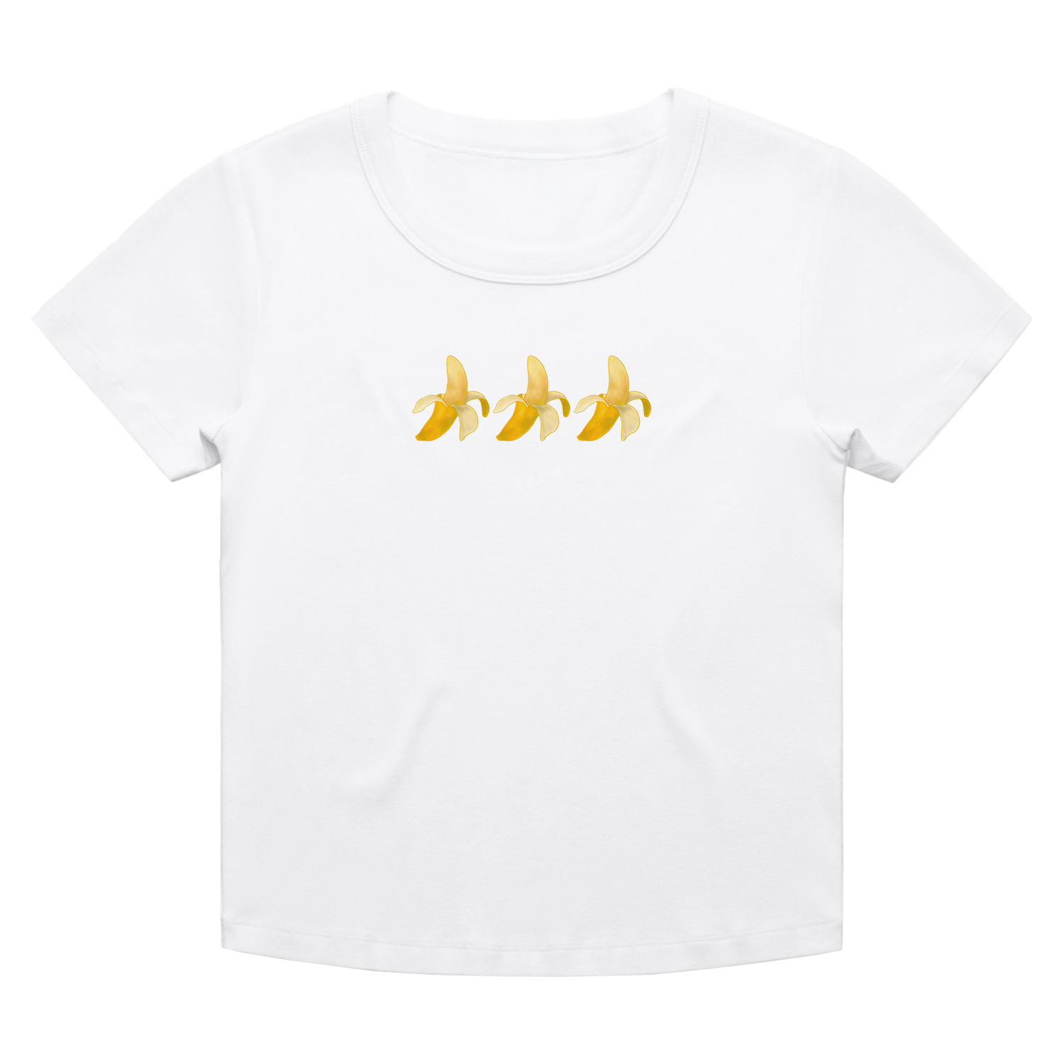 Banana Wo's Organic Rib Baby White Tee