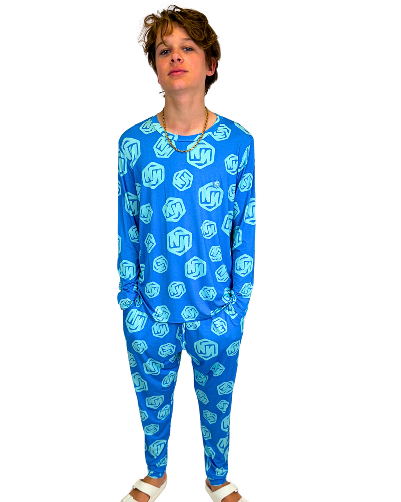 Long PJ Beehive Blue