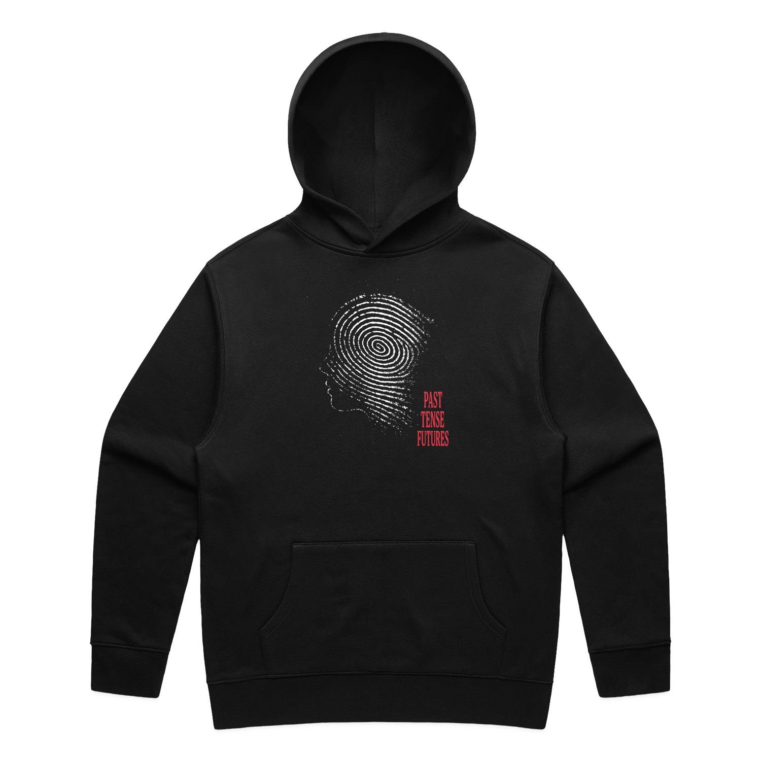 Past Tense Futures White Identity - Black Hoodie