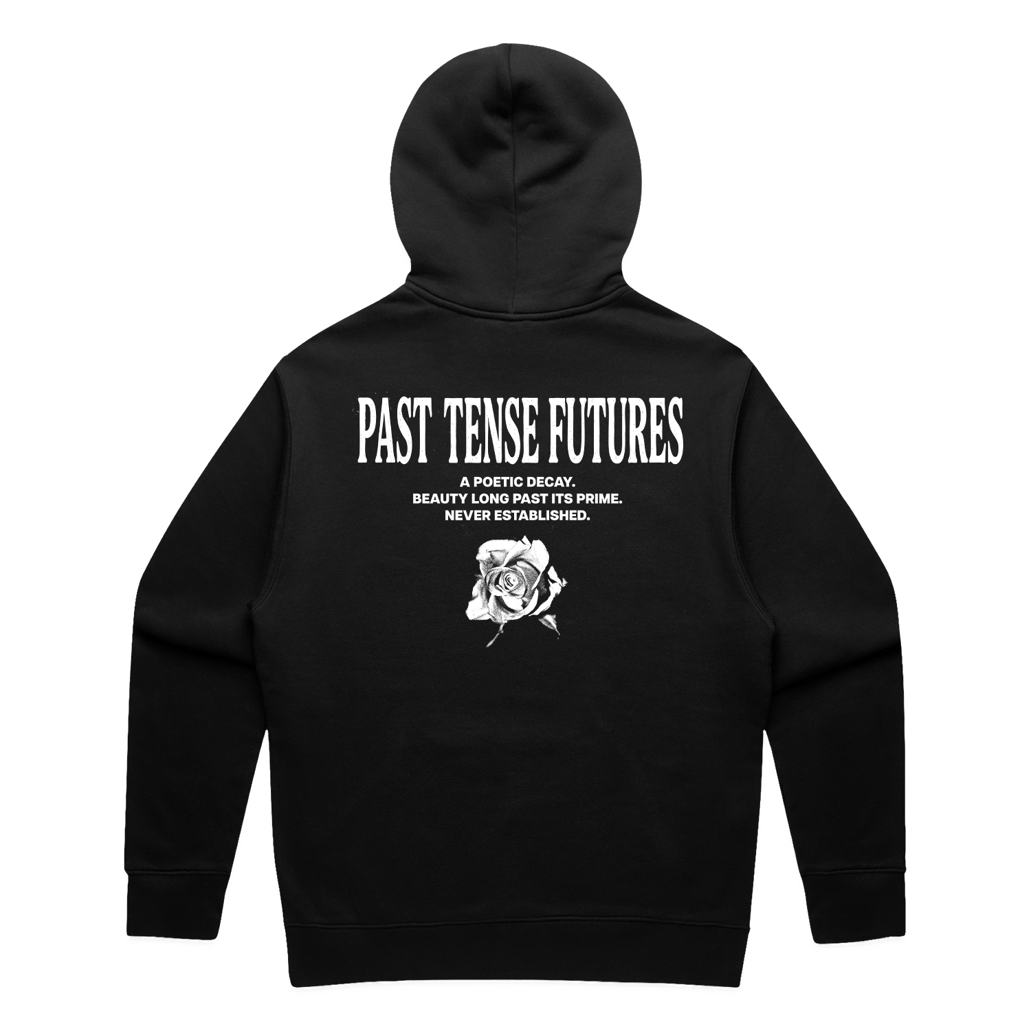 Past Tense Futures Poetic Decay - Black Hoodie