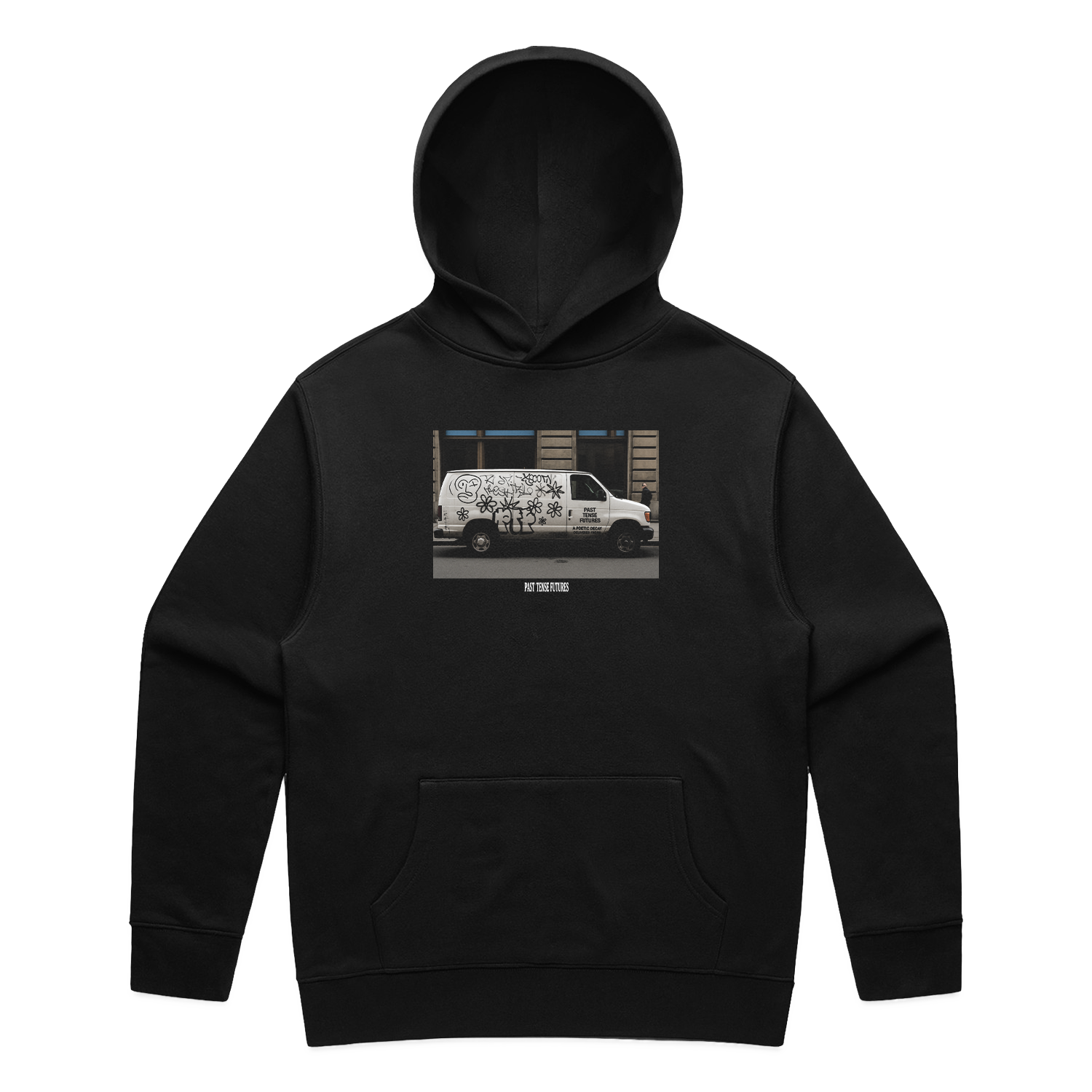 Past Tense Futures Van Tag - Black Hoodie