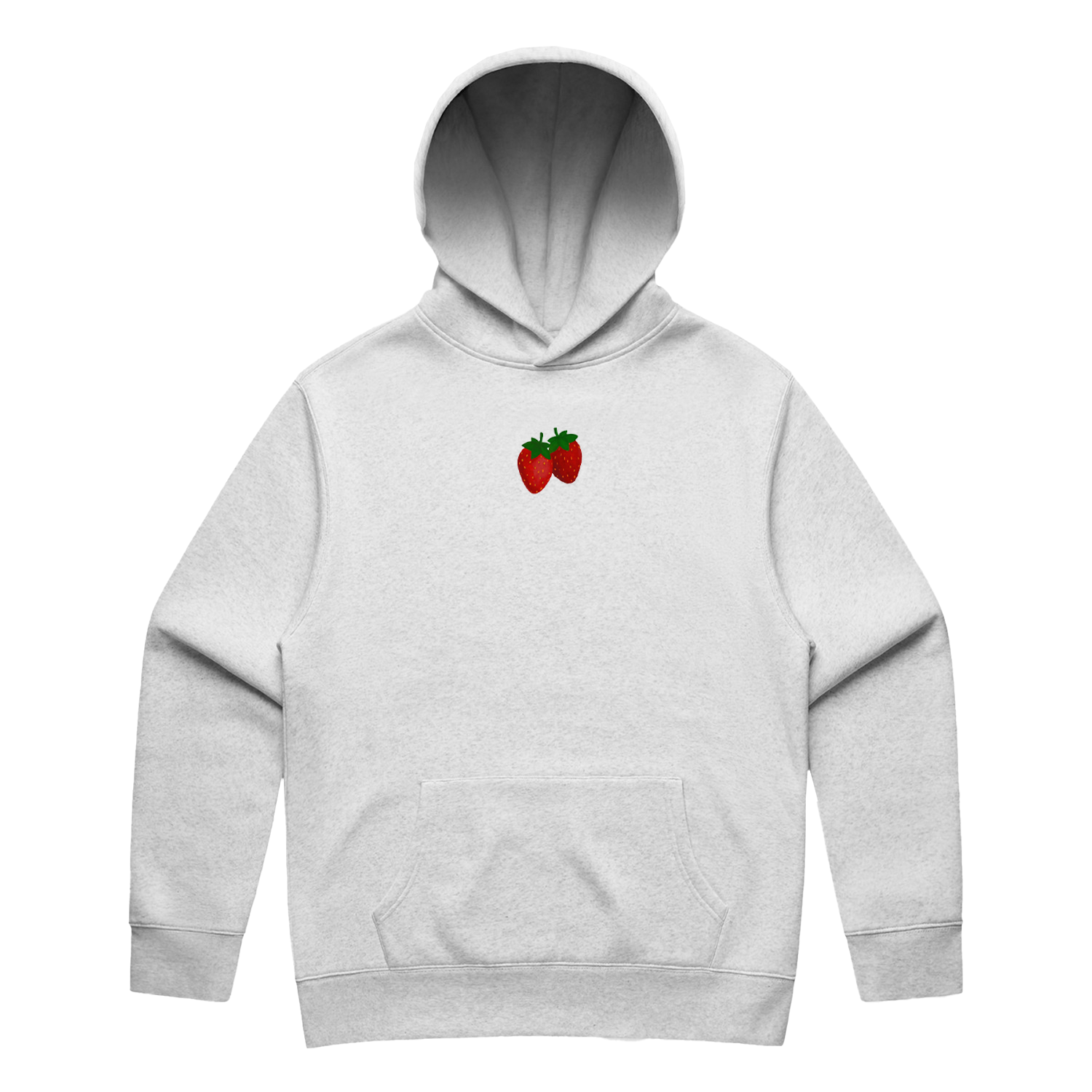 Strawberry - White Marle Hoodie