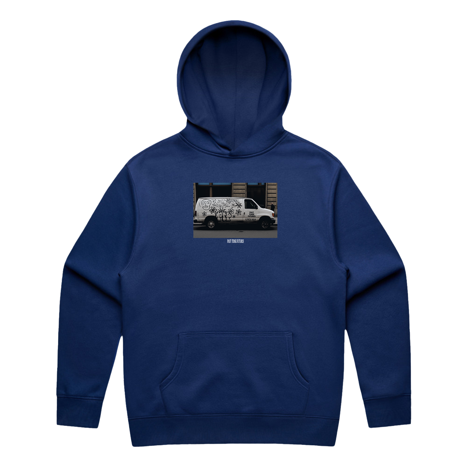 Past Tense Futures Van - Blue Hoodie