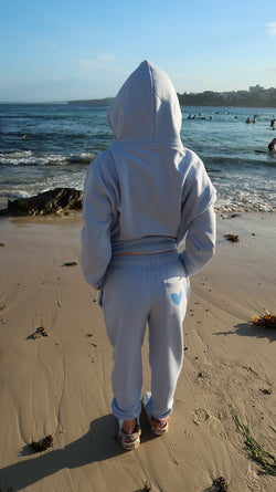 Surf Sisters Dark Heart - Blue Hoodie