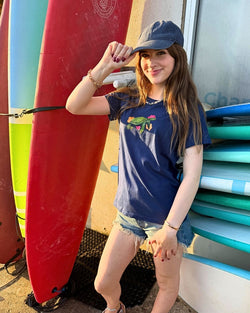 Image of Surf Sisters Turtle  - Blue Maple Tee_SS