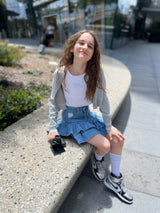 Frilly Denim Skirt