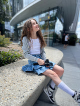 Frilly Denim Skirt